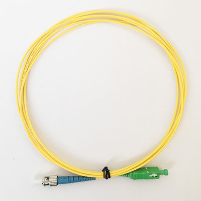 Düşük Ekleme Kaybı ST SC Tek Modlu Fiber Optik Yama Kablosu