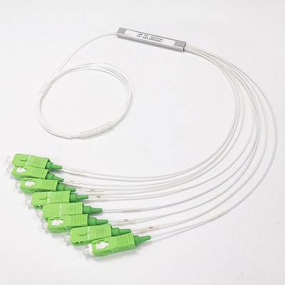 0.9mm Sıkı Tüp Kablo SC APC Konektörü Fiber Optik PLC Bölücü