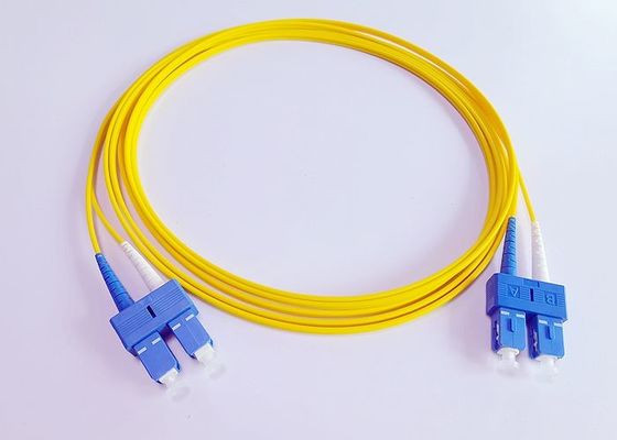 DWDM Sistemi İçin Sağlam SC UPC Dubleks Lszh Yama Kablosu