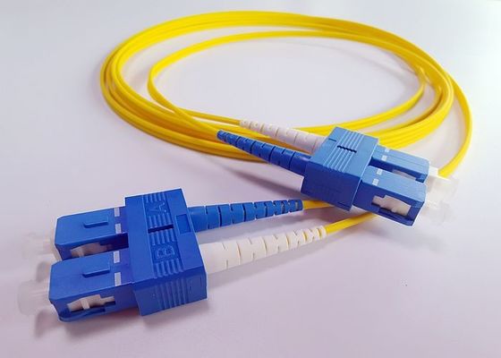 DWDM Sistemi İçin Sağlam SC UPC Dubleks Lszh Yama Kablosu