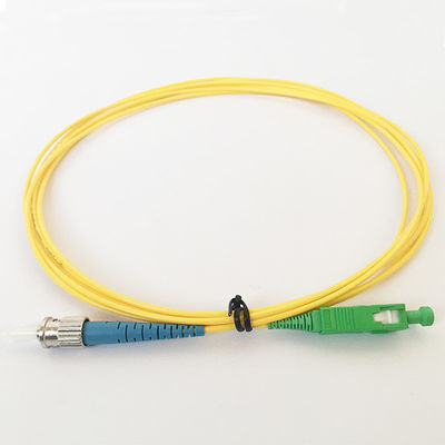 Düşük Ekleme Kaybı ST SC Tek Modlu Fiber Optik Yama Kablosu