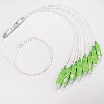 0.9mm Sıkı Tüp Kablo SC APC Konektörü Fiber Optik PLC Bölücü