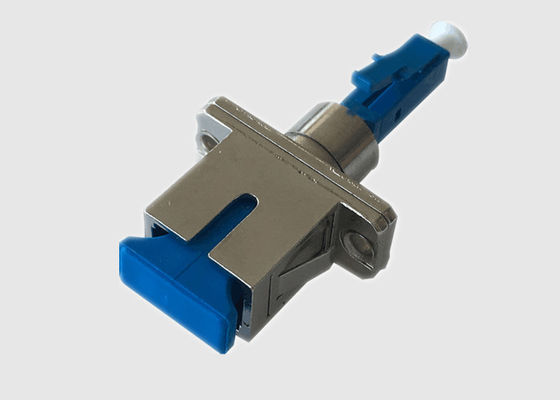 Mavi Hibrit Bağlayıcı Singlemode Simplex LC - SC Adaptörü